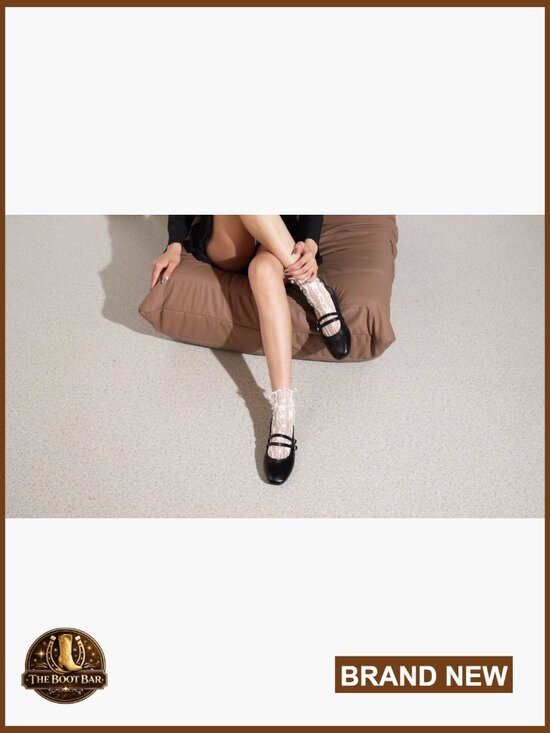 Amazon.com | JOEupin Women Square Toe Mary Jane Flats with Buckle Strap Slip On Ballet Shoes